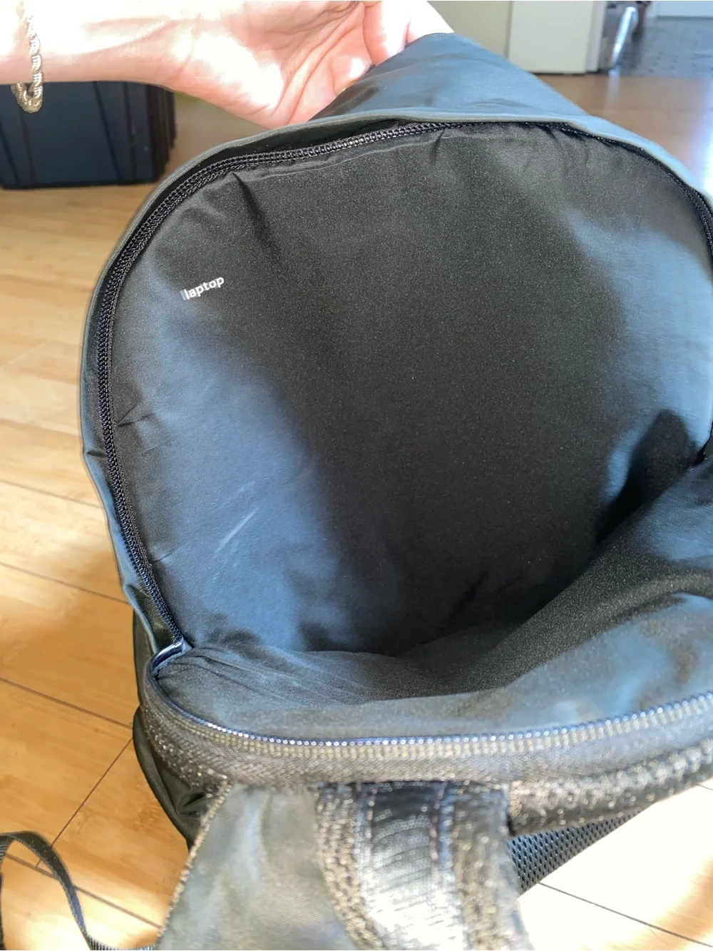 Lululemon dark olive nylon Everywhere Backpack
